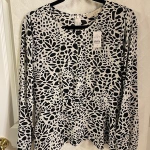 NWT Animal print Blouse